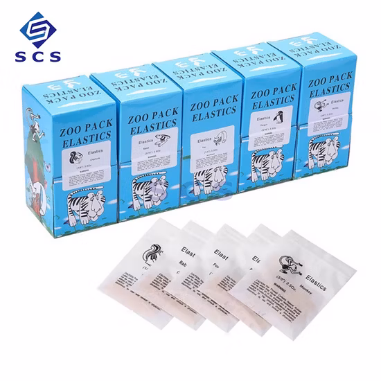 Zoo Pack Élastiques Orthodontiques Latex O Ring Baces Dentaires Élastiques