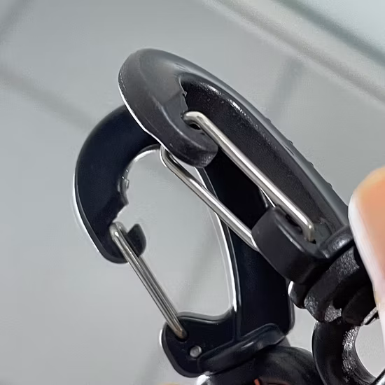 Mousqueton pivotant en plastique, boucle de fermoir pour sangles de sac à dos, accessoires de sac de ceinture, vente en gros