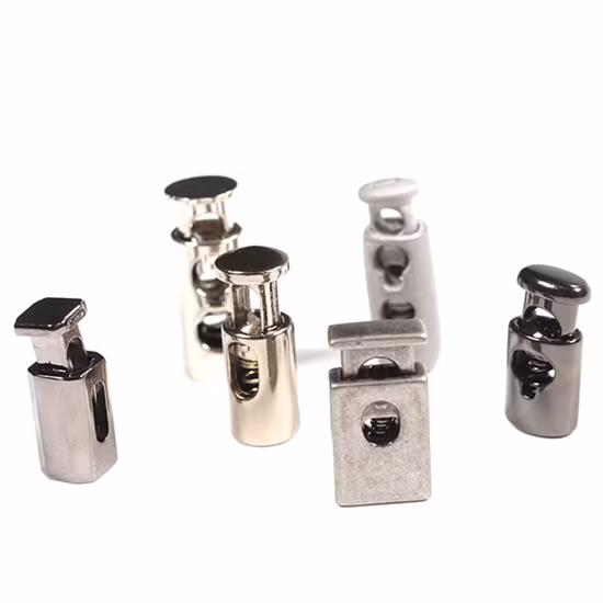 Serrures de cordon de couleur différente de moule de forme différente deux trous pour les Drwastings